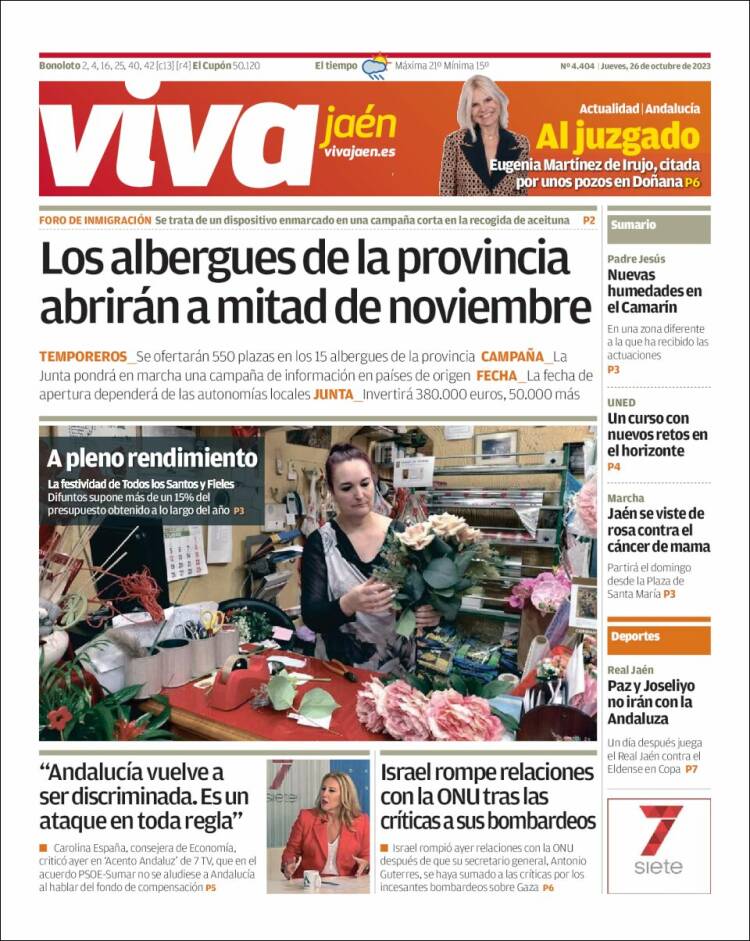 Portada de Viva Jaén (España)