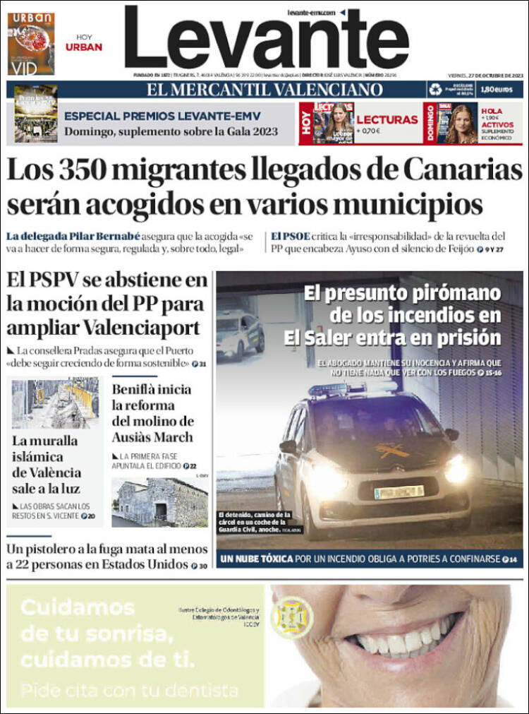 Portada de Levante (España)