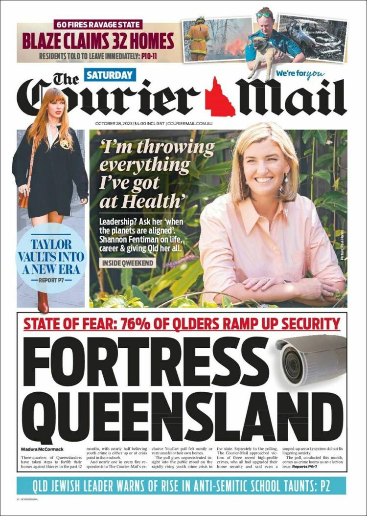 Portada de The Courier-Mail (Australia)