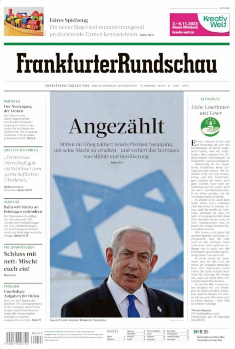 Periódico Frankfurter Rundschau (Alemania). Periódicos De Alemania ...