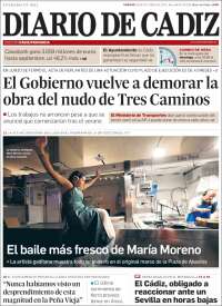 Portada de Diario de Cádiz (España)