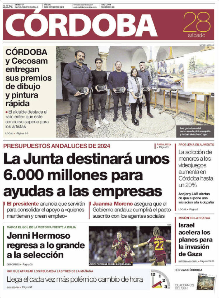 Portada de Diario de Córdoba (España)