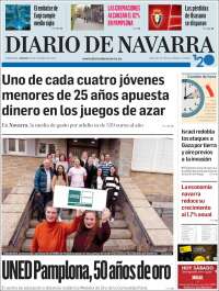 Portada de Diario de Navarra (España)