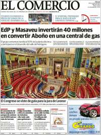 Portada de El Comercio - Gijón (España)