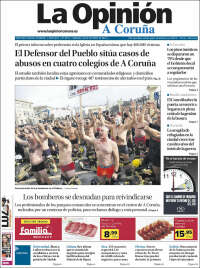 Portada de La Opinión de A Coruña (España)