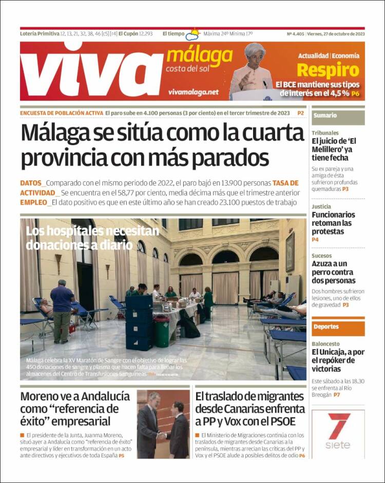 Portada de Viva Málaga (España)