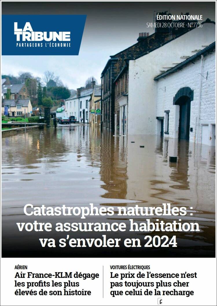 Portada de La Tribune (Francia)