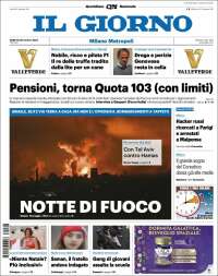 Portada de Il Giorno (Italia)