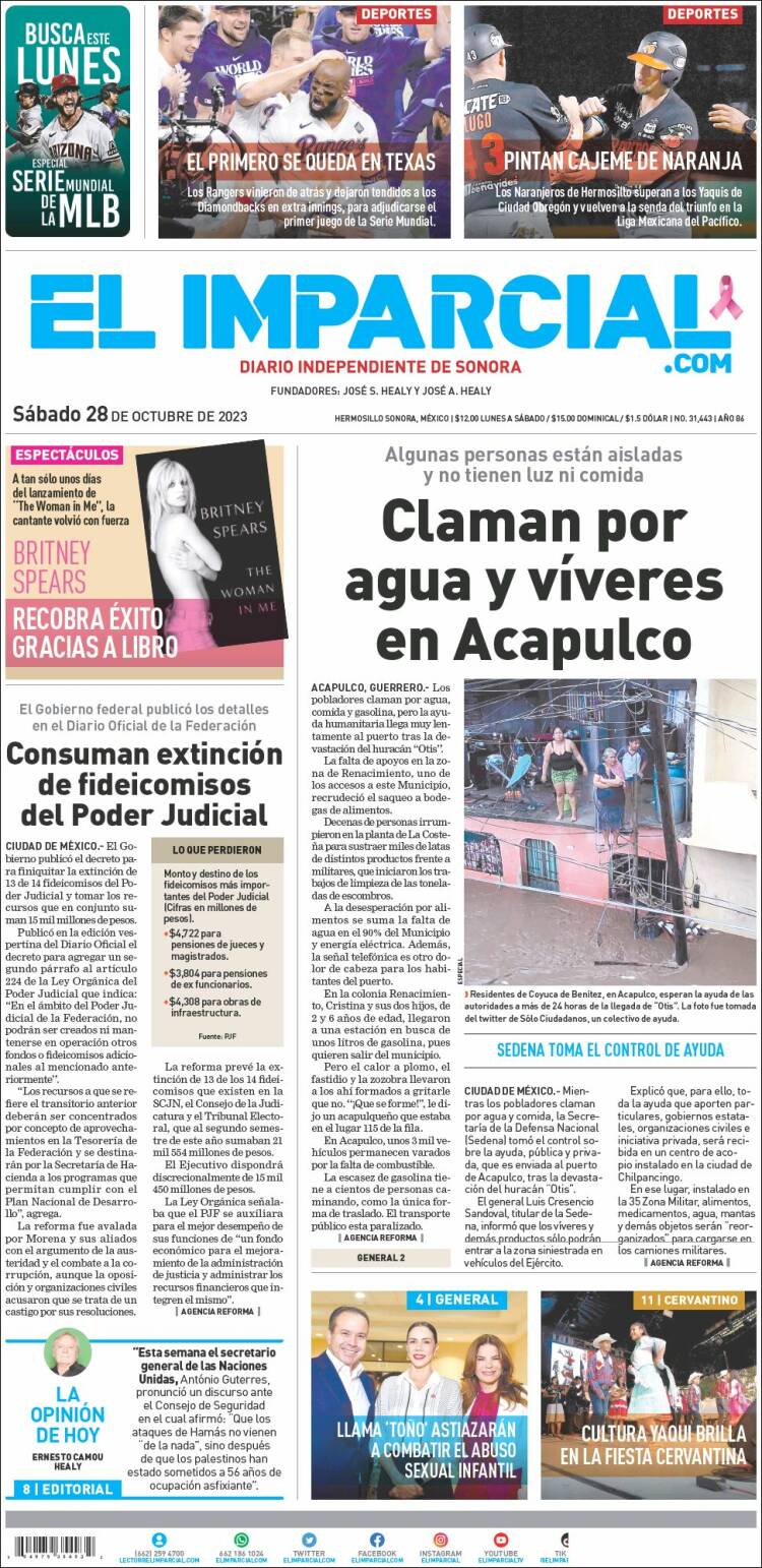 Portada de El Imparcial (M&eacute;xico)