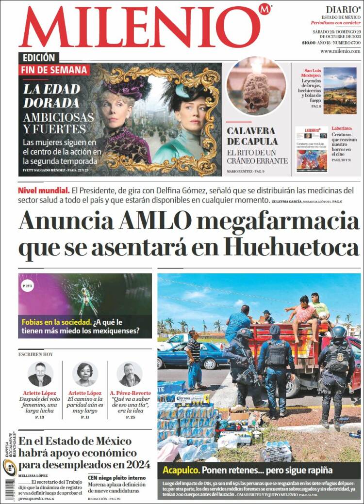 Portada de Milenio - Estado de México (M&eacute;xico)