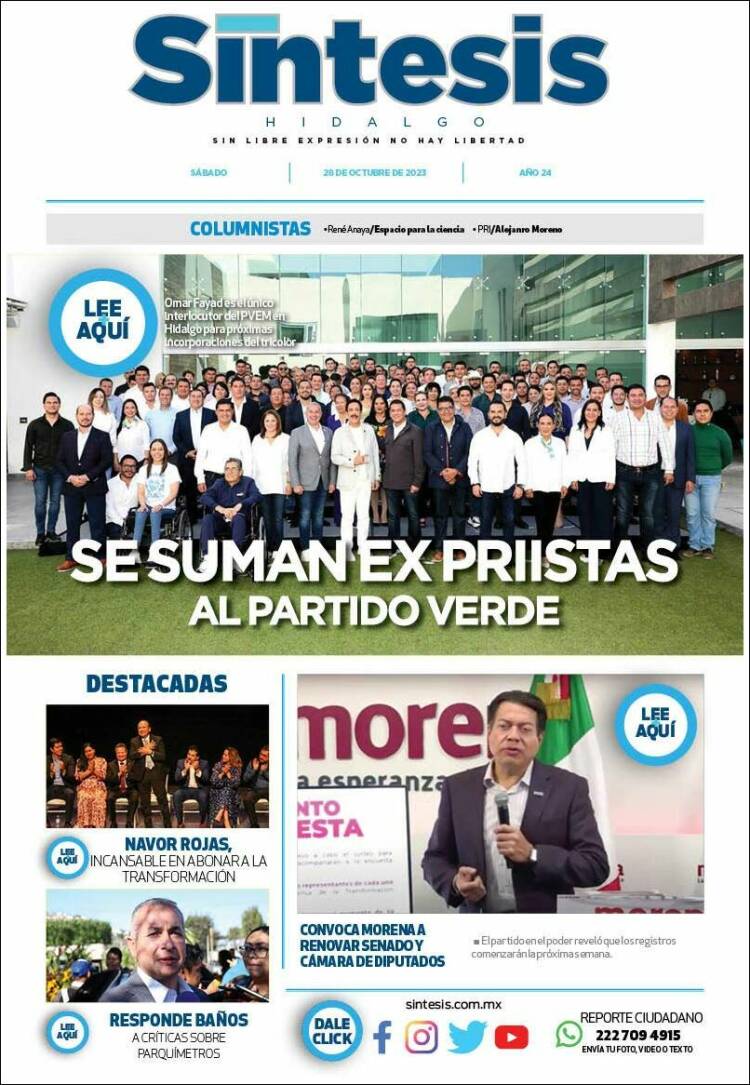 Portada de Sistesis - Hidalgo (M&eacute;xico)