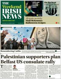 Portada de Irish News (Reino Unido)