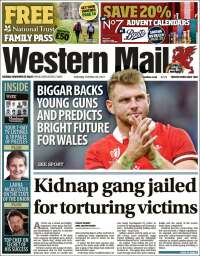 Portada de Western Mail (Reino Unido)