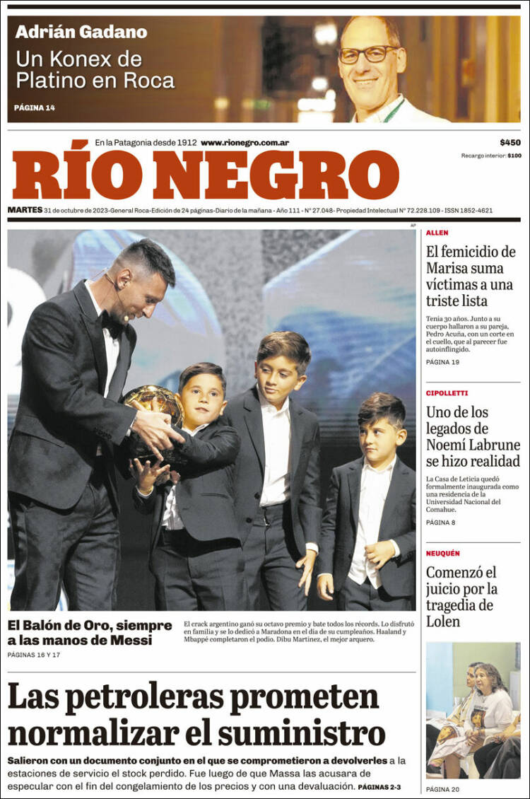 Portada de Rio Negro (Argentina)