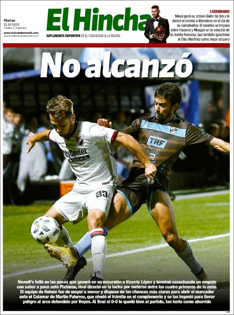 Portada de El Hincha (Argentina)