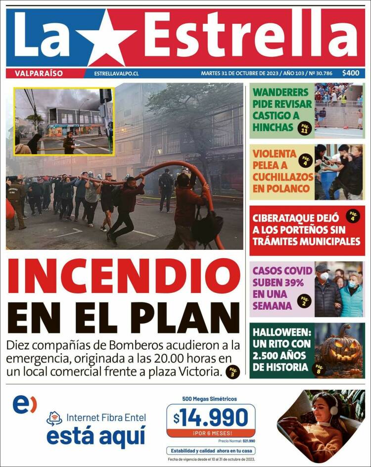 Portada de Estrella de Valparaiso (Chile)
