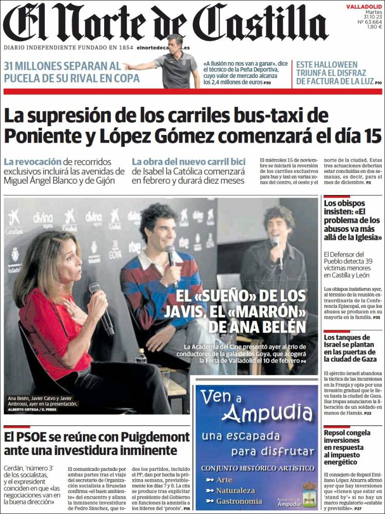 Portada de Norte de Castilla - Valladolid (España)