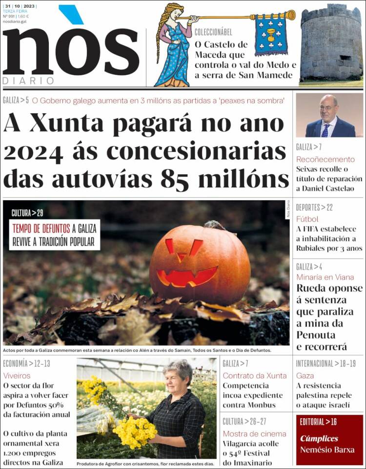 Portada de Nòs Diario (España)