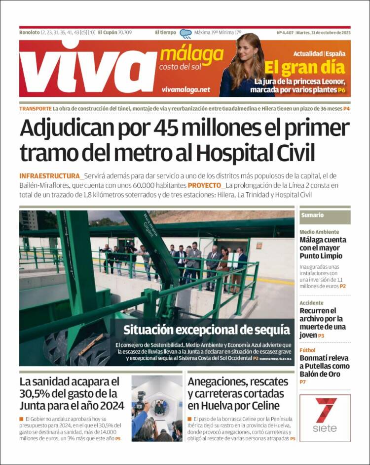 Portada de Viva Málaga (España)