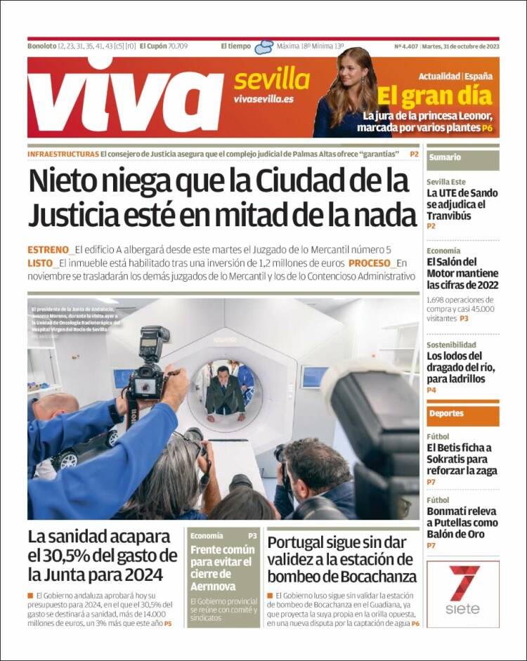 Portada de Viva Sevilla (España)