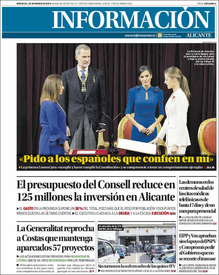 Portada de Diario Información (España)