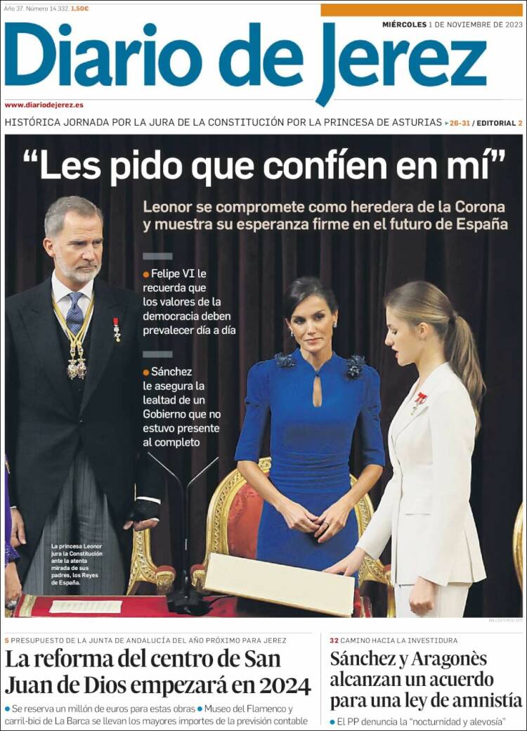 Portada de Diario de Jerez (España)