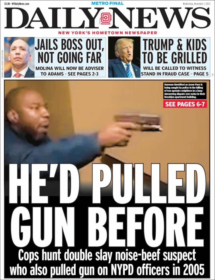 Portada de Daily News - New York (USA)