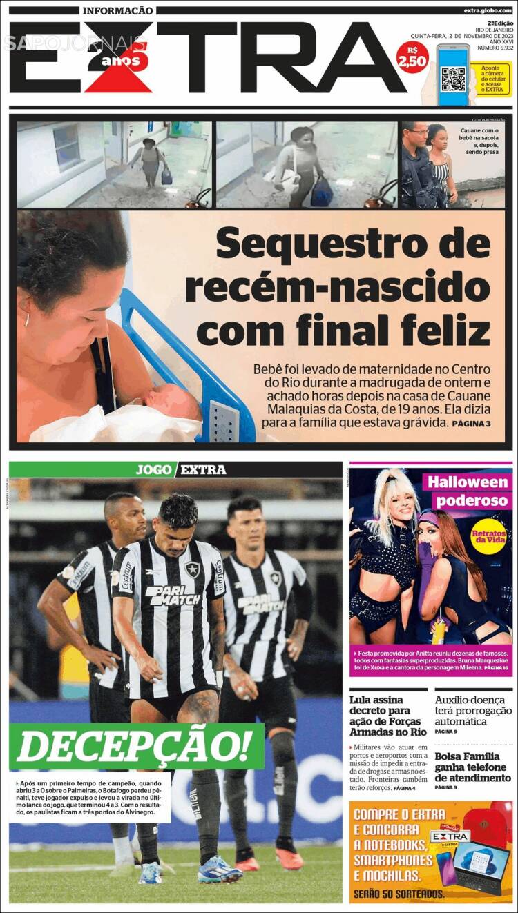 Portada de Extra (Brasil)