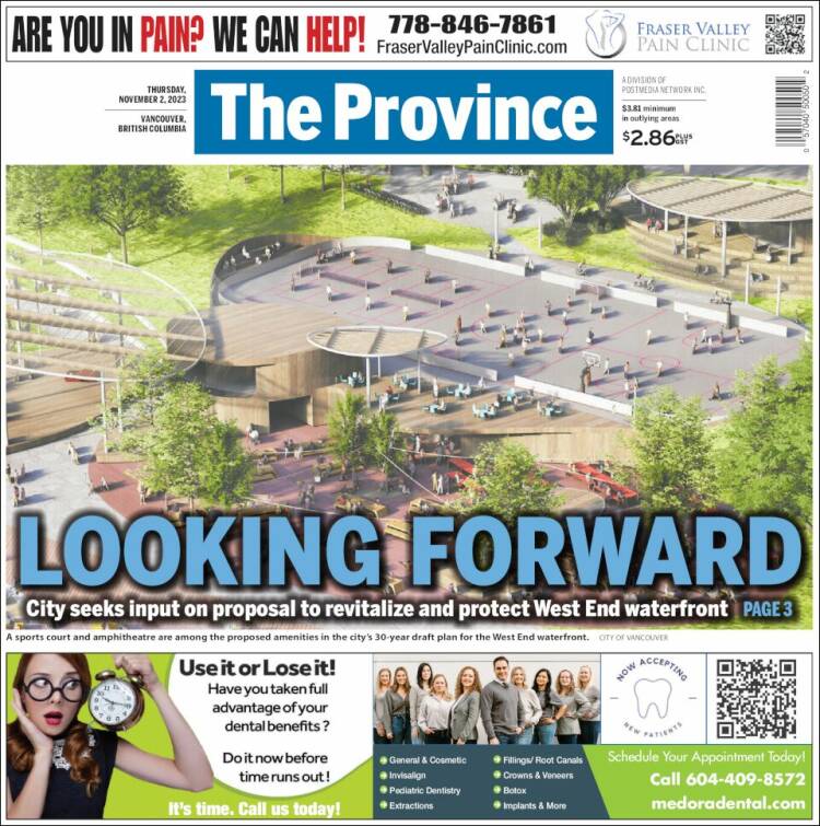 Portada de The Province (Canadá)
