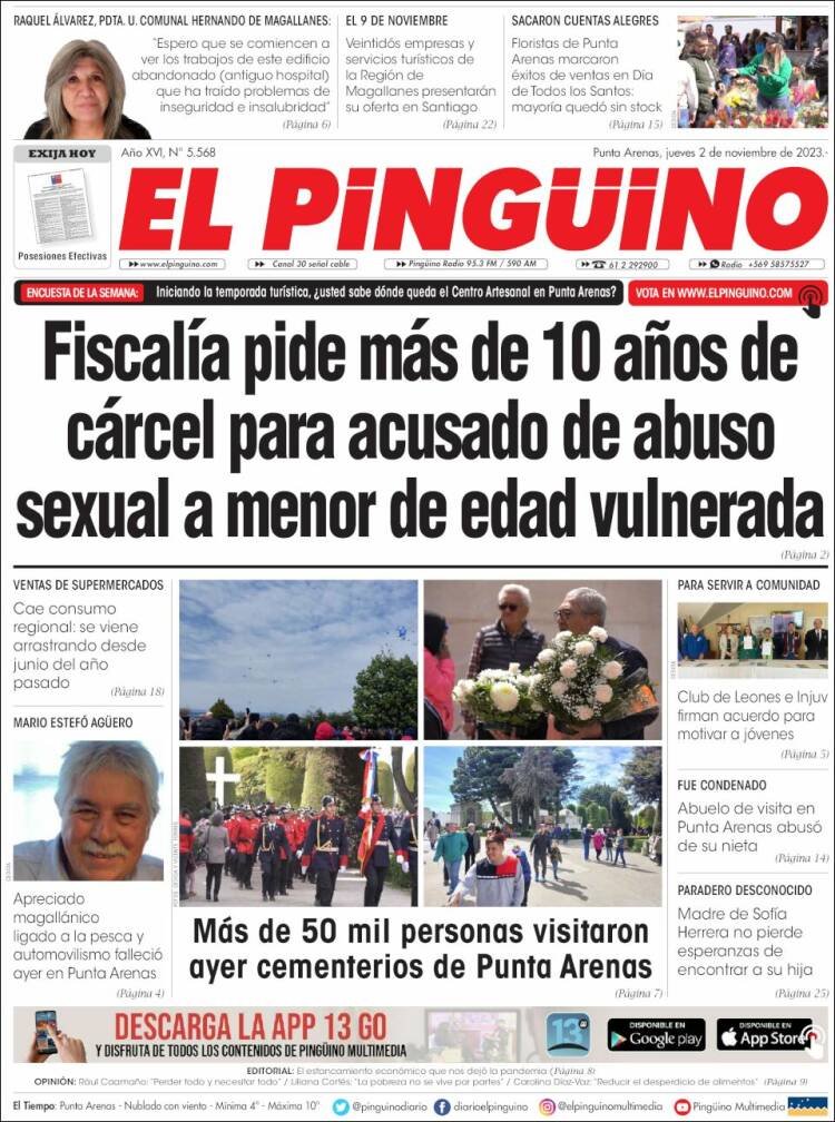 Portada de El Pingüino (Chile)