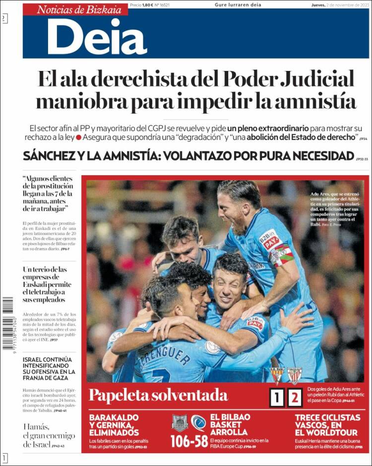 Portada de Deia (España)