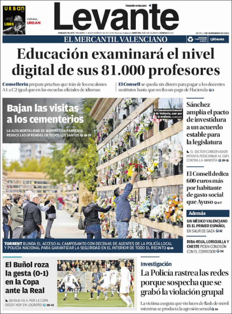 Portada de Levante (España)