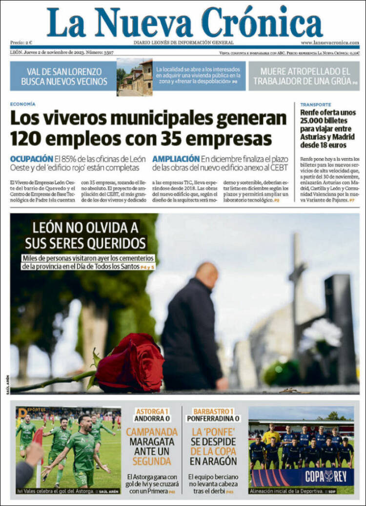 Portada de La Nueva Crónica (España)