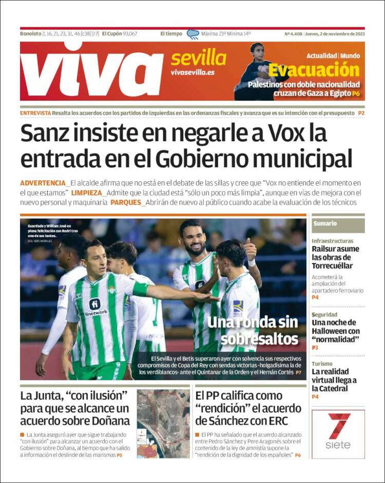 Portada de Viva Sevilla (España)
