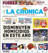 Portada de La Crónica de Baja California (M&eacute;xico)