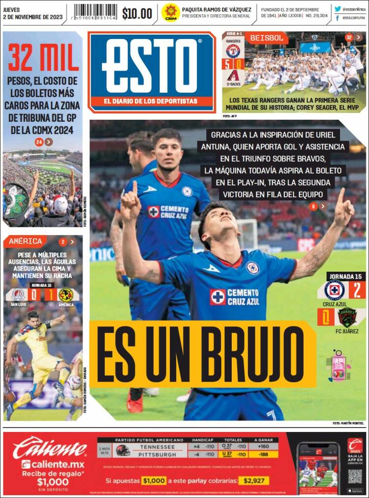 Portada de Esto (M&eacute;xico)