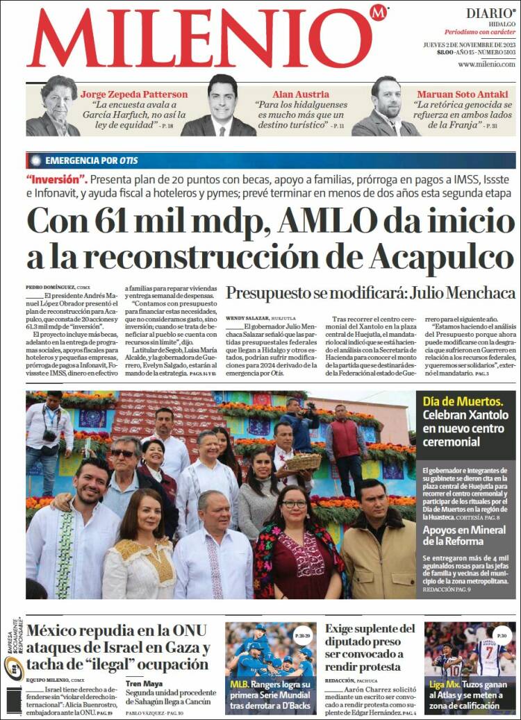 Portada de Milenio de Hidalgo (M&eacute;xico)