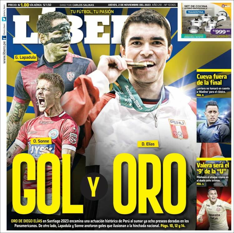 Portada de Líbero (Per&uacute;)