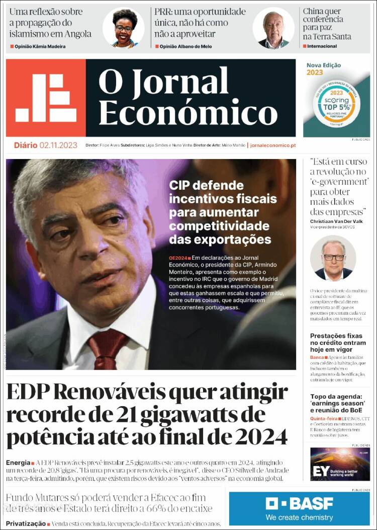 Portada de Oje (Portugal)