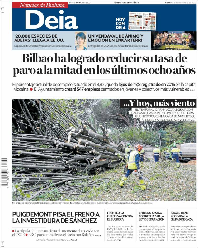 Portada de Deia (España)
