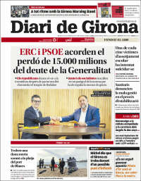 Portada de Diari de Girona (España)