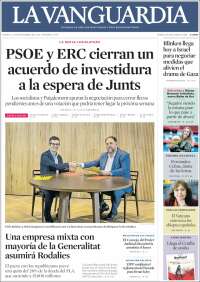 Portada de La Vanguardia (España)