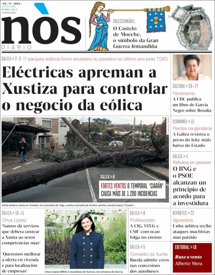 Portada de Nòs Diario (España)