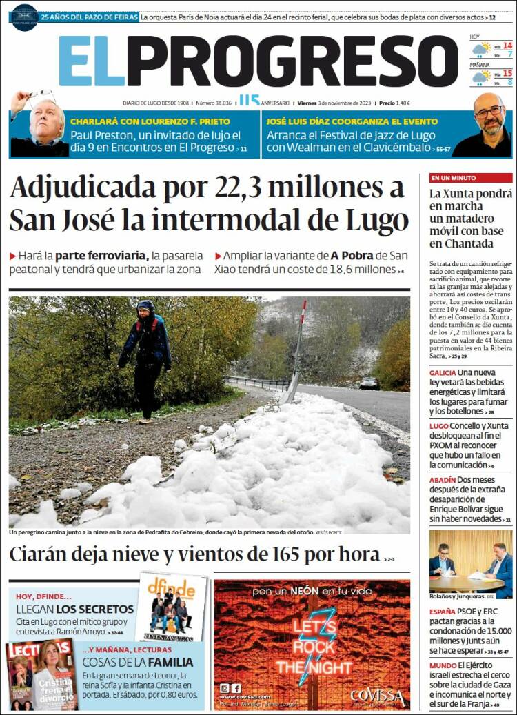 Portada de El Progreso (España)