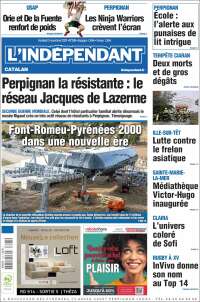 Portada de Le Indépendant (Francia)