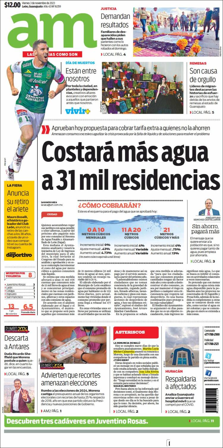 Portada de Al Día A.M. (México)