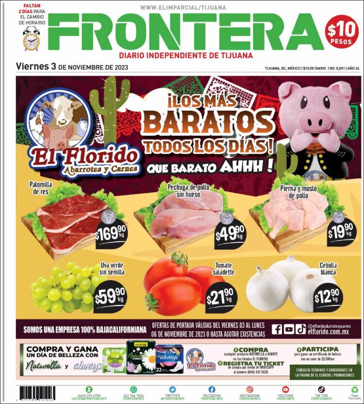 Portada de Frontera (México)