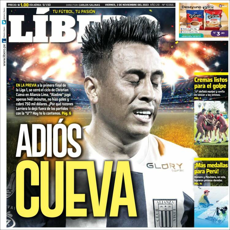 Portada de Líbero (Per&uacute;)