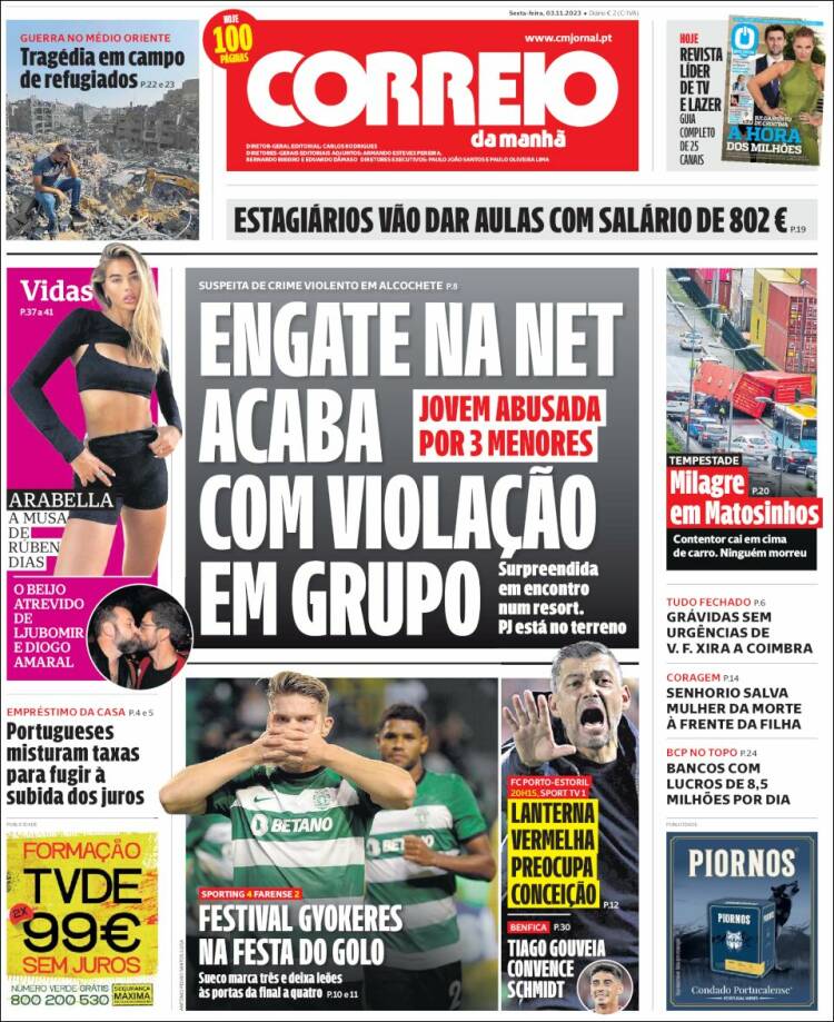 Portada de Correio da Manhã (Portugal)