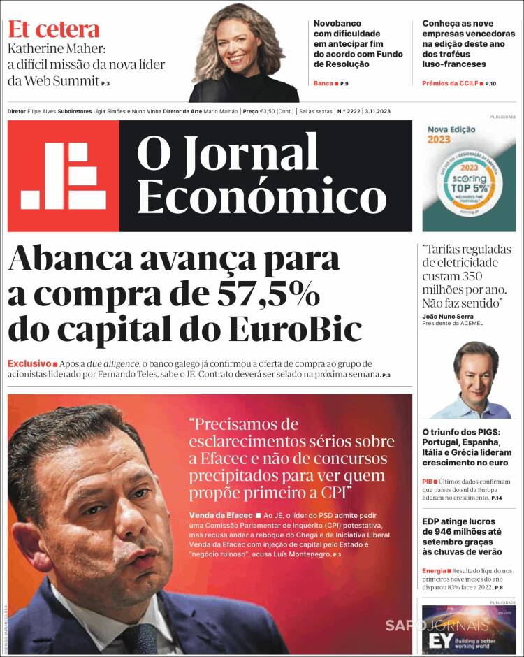 Portada de Oje (Portugal)